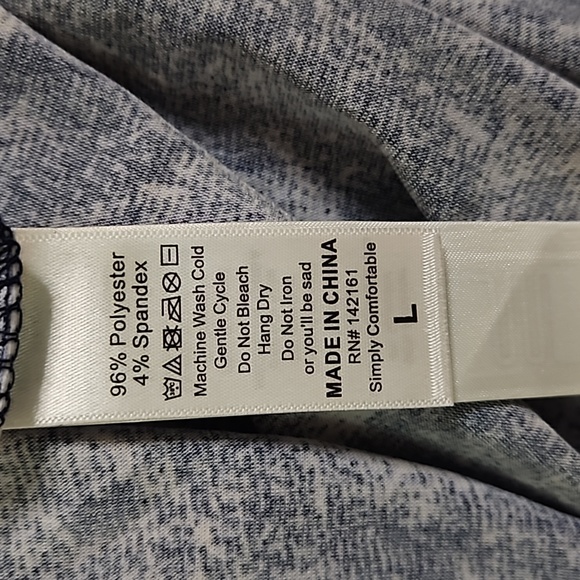 LuLaRoe Hudson Long Sleeve Straight Cut T For Both Him & Her Round Neck Large - Picture 8 of 16